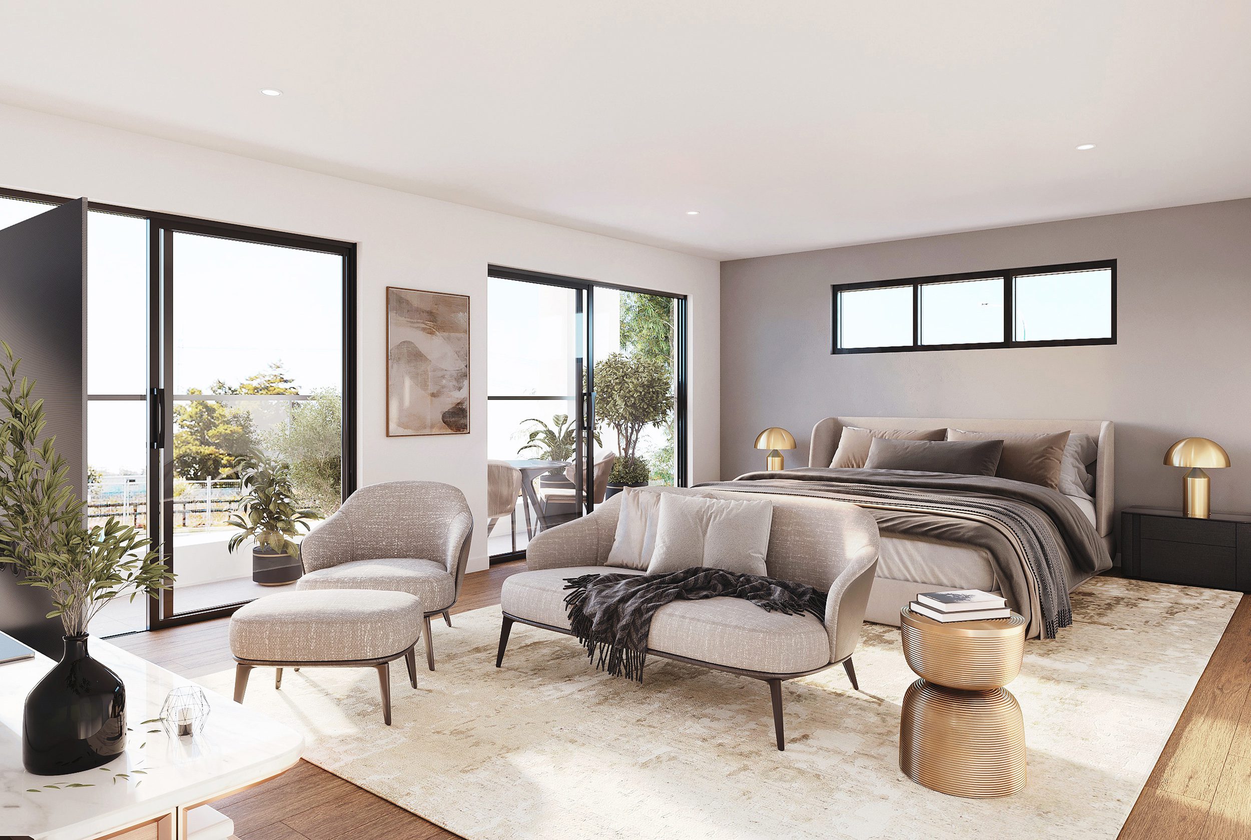 Lux - Athena Master Bedroom View 1